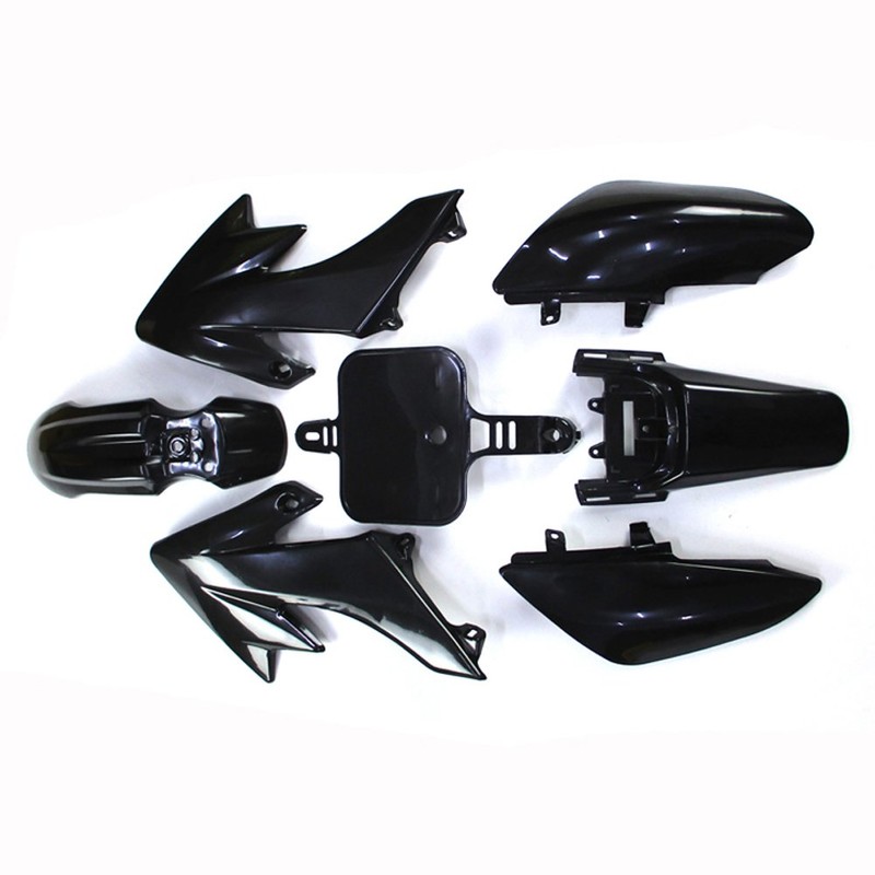 TC-Motor Black Plastic Fender Fairing Kits Kit For Honda XR50