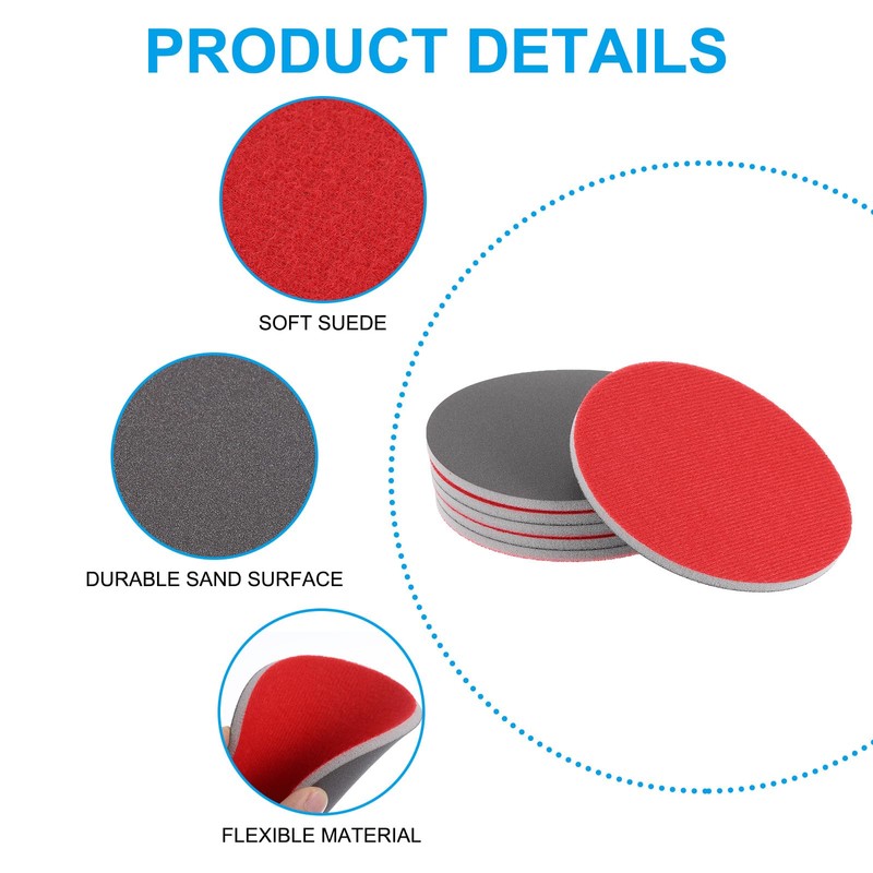 PATIKIL Bowling Sanding Pads, 6Pack P2000 Polishing Bowling Grits Kit