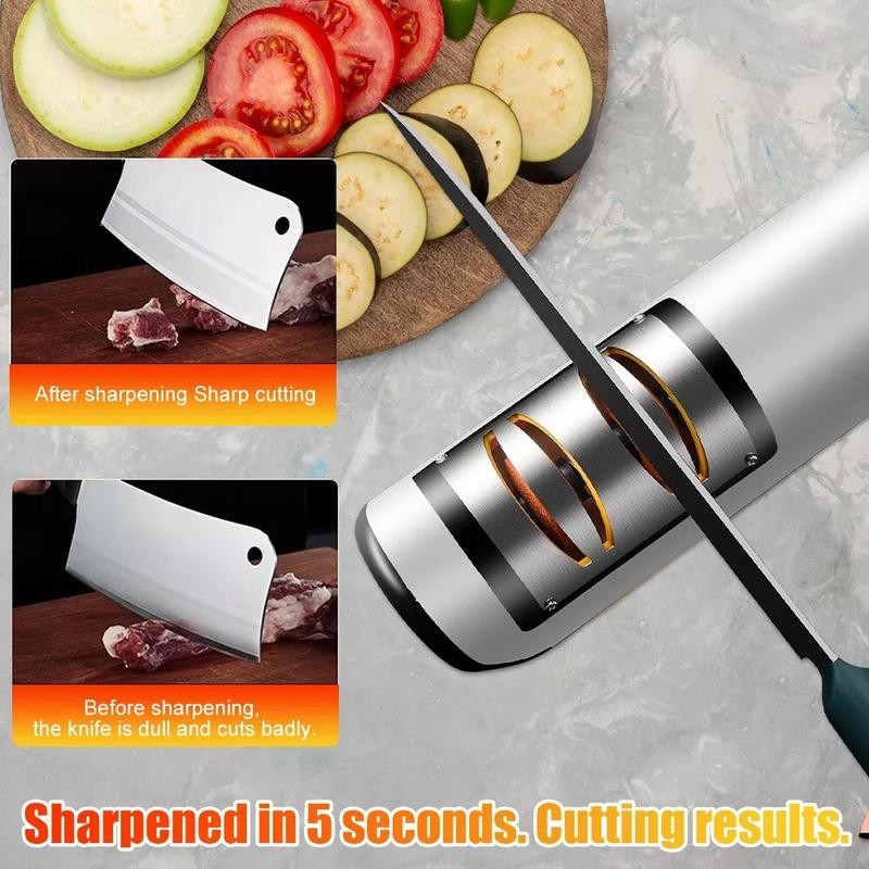 Professional Electric Knife Sharpener, 2-Stage Home Kitchen Knives Sharpening