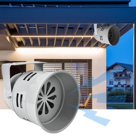 120 dB Electric Motor Powered Siren, Industrial Electric Motor, High Decibel Protection Against Theft, Permanent Alarm Horn (AC220V)