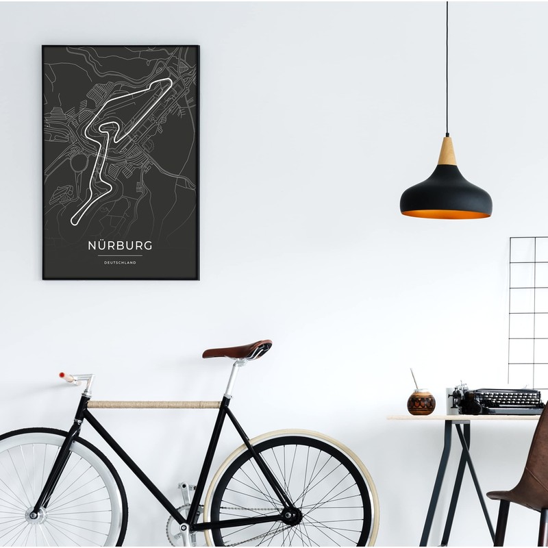 Vacentures Nürburg Race Track Poster - Gift for Motorsport Fans