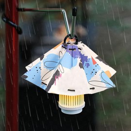 Camping Lamp Shade | Umbrella Shape Lampshade Cover - Fixture Replacement Globes for Pool Deck Beach Grill Courtyard