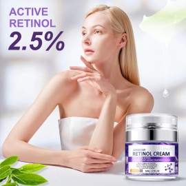 Crema Anti-edad Retinol 2.5% Té Verde Aloe Vera Rejuvenece