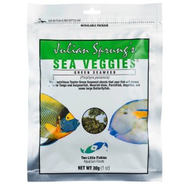Two Little Fishies Sea Veggies Green Seaweed 30 grams Natural Fish Food