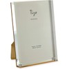 Tizo 8" X 10" Acrylic Crystal Clear Photo Frame, Gold