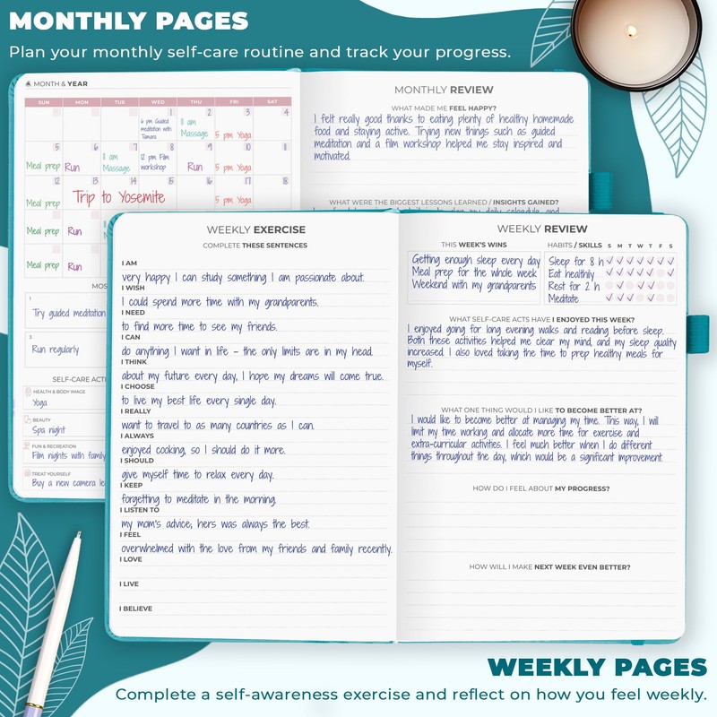 Clever Fox Self-Care Journal – Wellness & Daily Reflection Notebook