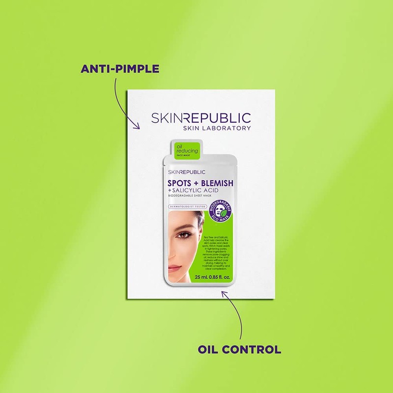 Skin Republic Spots and Blemish Face Mask, For a More