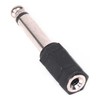 STEREO 3.5mm 1/8" FEMALE to MONO 6.35mm 1/4" MALE - Audio Adapter - Summing L/R