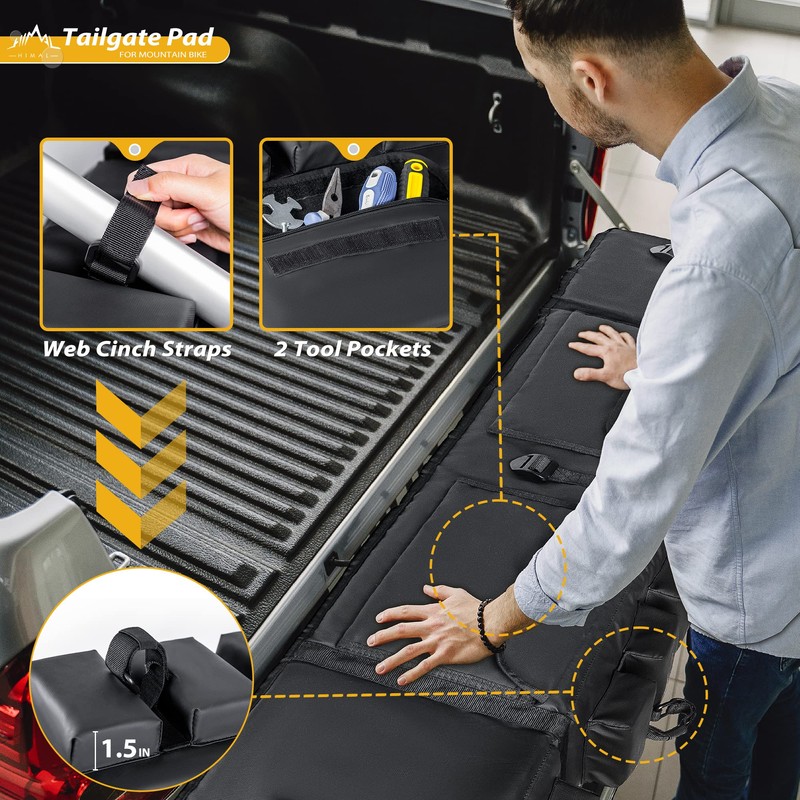 GoHimal Tailgate Pad Pro for Mountain Bike, Tailgate Bike Pads