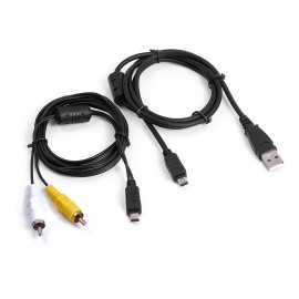 myw-tech USB Data+A/V TV Video Cable For Olympus u Stylus 760 780 SH-1 SH-2 SP-720 Camera