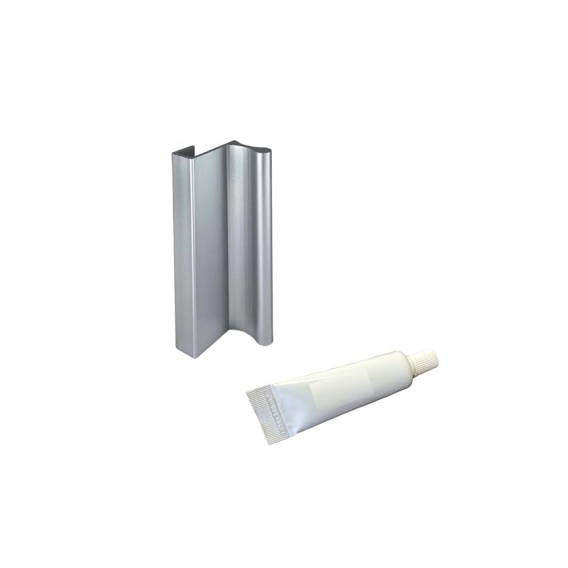 Gordon Glass® 3" Satin Anodized Frameless Shower Door Pull Handle