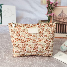 Large Capacity Canvas Cosmetic Bag Makeup Bag Travel Toiletry Bag Coin Bag Pencil Bag, Co7, SIMPLE