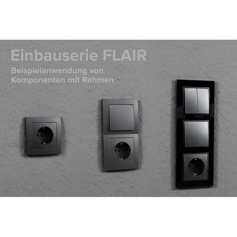 MC Power Flair Socket Set, Anthracite, Matte, Sockets with Child