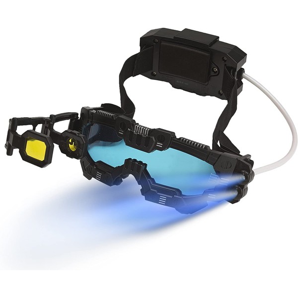 Night Mission Goggles For Kids - Goggles Allow Vision Upto 25ft In The Dark For Fun Spy Missions - Includes Flip-Out Scope, Headset And Twin Light Beams, 6+ Years