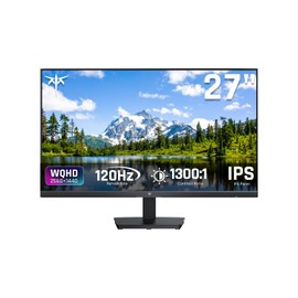 KTC 27 Inch Computer Monitor - QHD (2560 x 1440) Display, Up to 120Hz Monitor, IPS Panel, 123% sRGB, HDMI 2.0 x 2 & DP 1.4 x1, Adaptive Sync, Eye-Friendly Screen PC Monitors for Work Gaming, H27D9