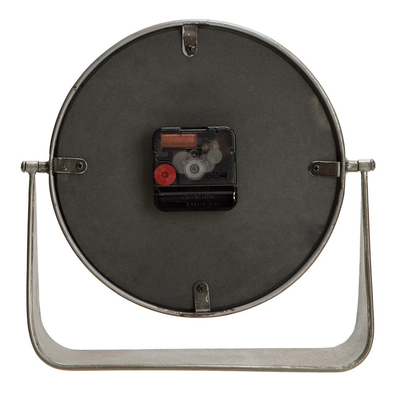 NIKKY HOME Vintage Table Clock, Black Desk Clock on Stand