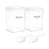 Yomjarl Set of 2 Large Food Storage Jars 4L -