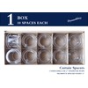 Dymoliitry Curtain Spacers(10 Spacers) - Finials for Drapes - Curtain