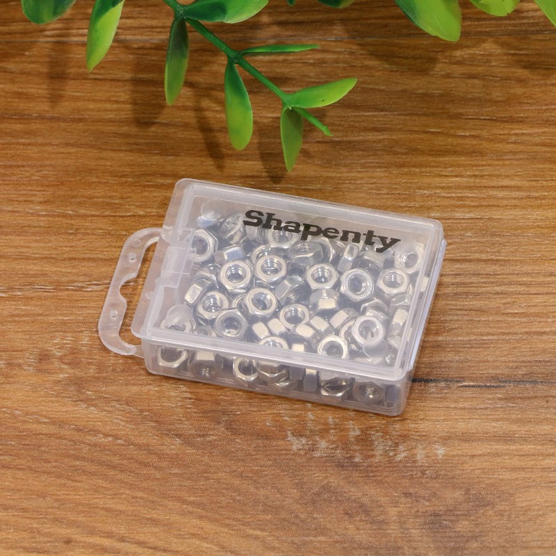 Shapenty 100PCS 3mm Small Stainless Steel Female Thread Hex Screw