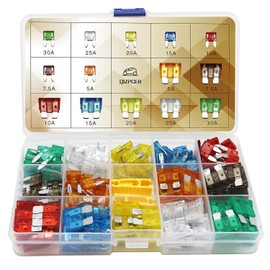 140-Piece Automotive Fuse Kit - Standard & Mini Blade Fuses