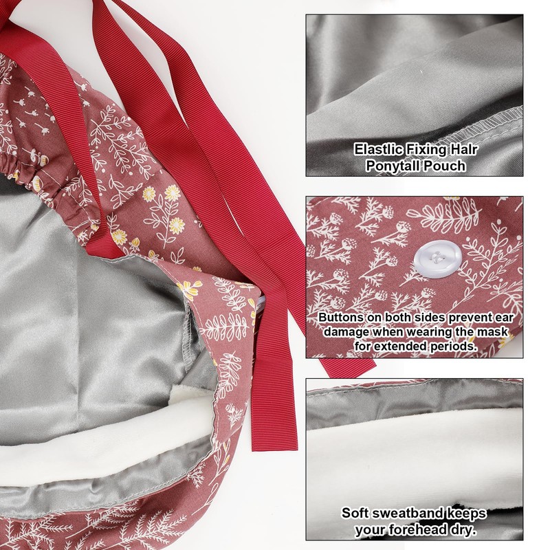 Adjustable Working Cap with Button, Cotton Working Hat Sweatband