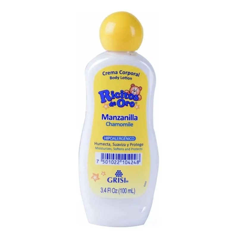 Kit 3 Ricitos De Oro Crema Corporal Con Manzanilla 100ml