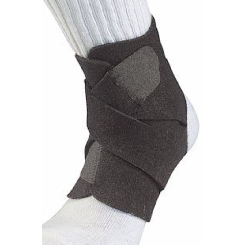 Mueller Adjustable Ankle Support, Black, One Size
