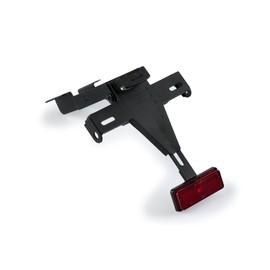 Puig 3884N Adjustable License Plate Holder with Homologated Kit, Black