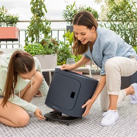 LECHUZA PILA ROLLING BASE black 13405