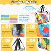 6PCS Toy Storage Bags, Clear Waterproof Toy Organizer Bags with