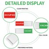 2 Piece Used Status Sign Magnets, Vacant Usage Sign, Suitable