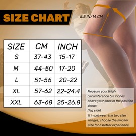 JIUFENTIAN Carbon Knee Brace for Women and Men for Arthritis Knee Pain - Knee Sleeve for Working Out, Running, Arthritis Muscle Stiffness and Knee Support-[Single](2XLarge)