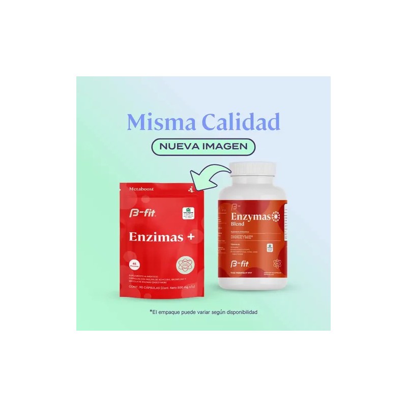 B-FIT B Enzymas Blend - Enzimas Digestivas Digezyme 90 Cápsulas