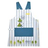 MOOMIN ST-IM0050 Unisex Striped Apron Navy