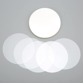 Clear Film, Pack of 100 Badge Film for Round Badge Buttons, Transparent Badge Protective Film for DIY Button Maker, Clear StampsSamps(25 mm)