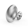 Cabinet Door Knobs Stainless Steel Brushed Pull Handle Round Mushroom
