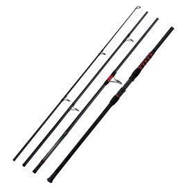 Fiblink Surf Spinning Fishing Rod 2-Piece/3-Piece/4-Piece Carbon Fiber Travel Fishing Rod (10-Feet & 12-Feet) (12' - 4pcs - H)