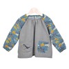 Kusuguru Japan KSM204-01 Dinosaur Pattern Kids Smock Blue 39.4 inches