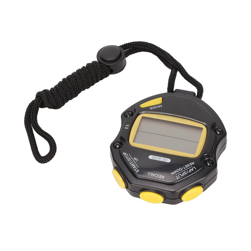 Electronic Stopwatch 2 Line Display 20 Lap Memory Digital Sports