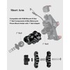 BRCOVAN Aluminum Alloy Double Socket Arm Short Arm Compatible with