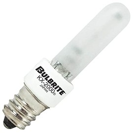 Bulbrite 40 Watt E12 Dimmable T3 Xenon Light Bulb, Frosted , Soft White , 1 Pack - KX40FR/E12