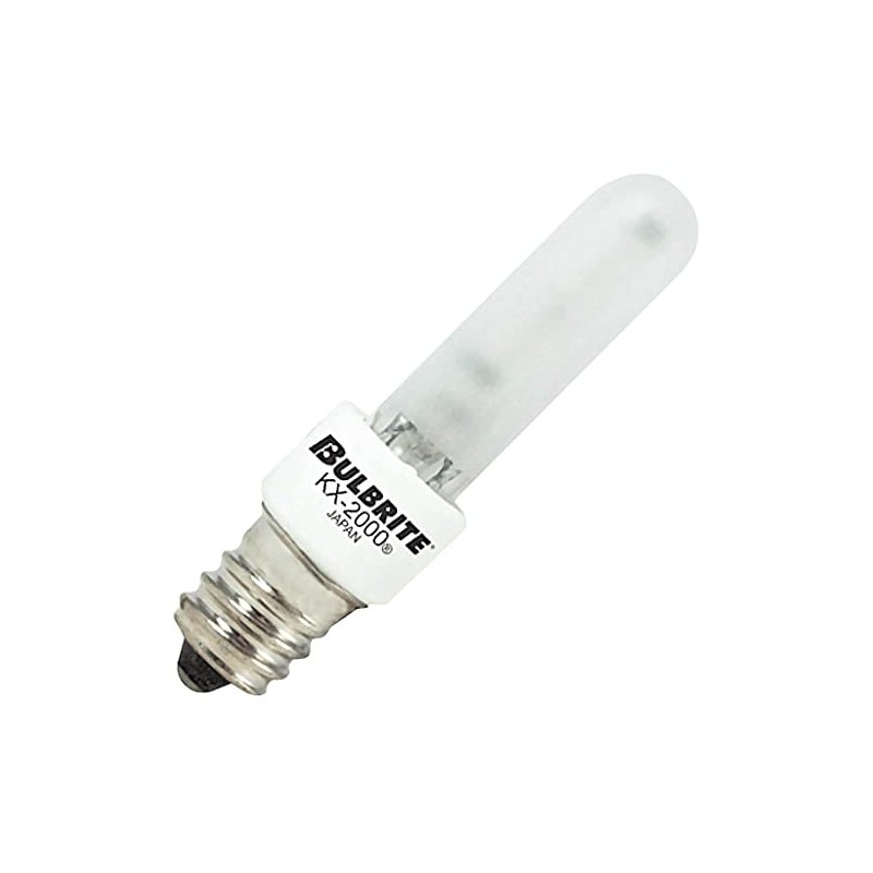 Bulbrite 40 Watt E12 Dimmable T3 Xenon Light Bulb, Frosted