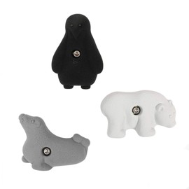 Atomik Rock Climbing Holds Set of 3 Bolt-On Polar Animals in Assorted Earth Tones