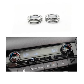 THHAUUC Air Conditioning knob Decorative Ring Bling Compatible with Hyundai Elantra 2021-2025 Hybrid N Line Accessories
