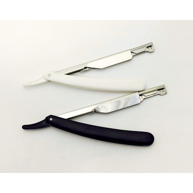 2 Pcs Navaja Barber Straight Maquinillas de afeitar, 100 Blades