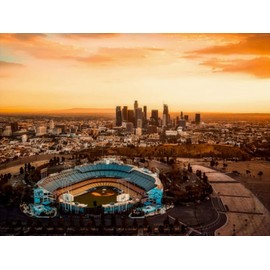 Los Angeles Jigsaw Puzzles for Adults - California Dodger Stadium Puzzles 1000 Piece - Wooden Puzzle for Youth Children Challenge Educational Games or Toys Colorful Puzzles for Home Decoration