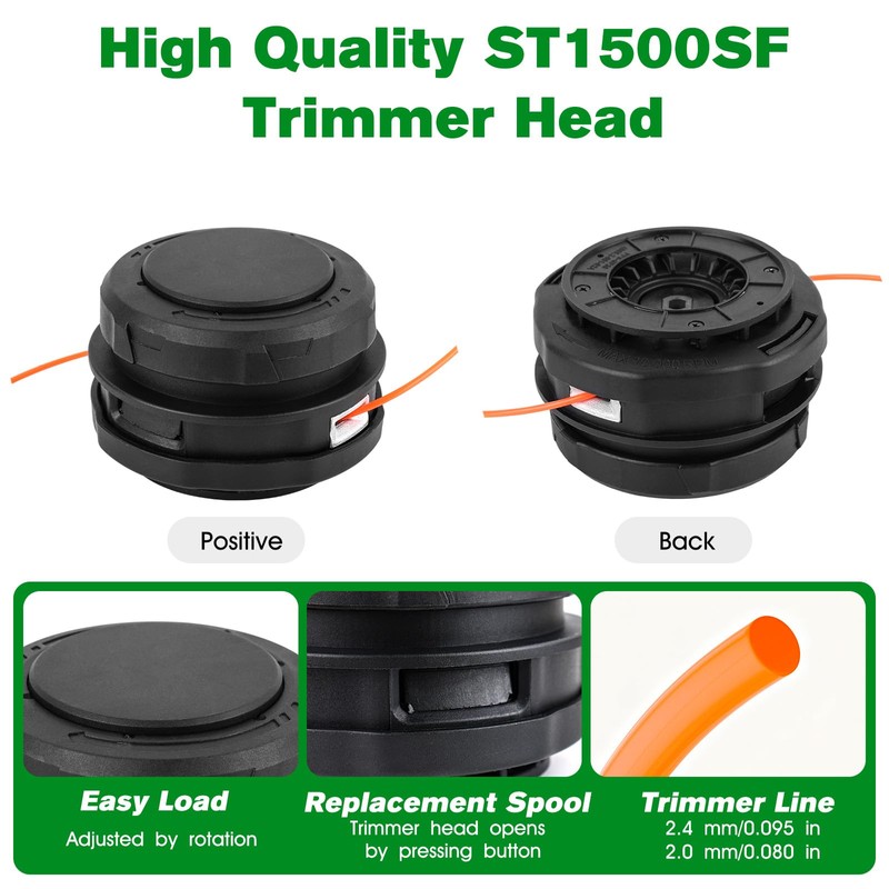 AH1530 Trimmer Head for Ego 15-Inch String Trimmer (Clockwise) ST1500SF