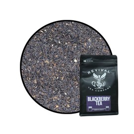 Revival Tea Company Blackberry Tea - Black Tea Blend with Blackberry Leaf - Loose Leaf 6 Ounces