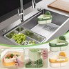 Suction Cup Sink Corner Rack, 2025 New Upgraded Suction Cup