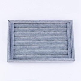 Bandeja de exhibición de anillos,Caja de almacenamiento para exhibición de joyas y anillos, bandeja, organizador para pendientes con clip de corbata